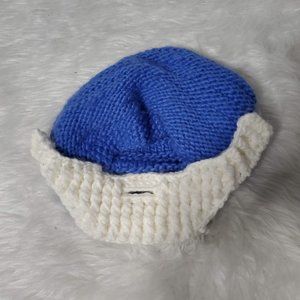 Beardo The Original Beard Hat, Blue Hat with White Beard